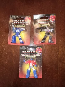 Hasbro Mini Transformers figures Optimus, Megatron & Soundwave on Cards. - Picture 1 of 2