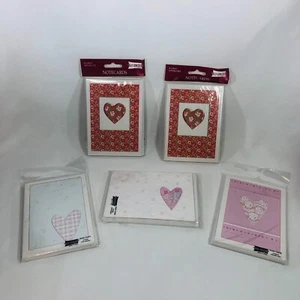 Studio 18 Blank Note Cards w/ envelopes Heart assrtd - Lot of 5 - 8 cards per pk - Picture 1 of 7