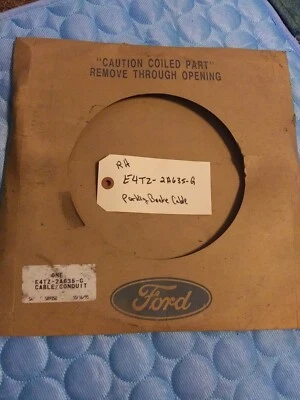 CABLE FRENO ESTACIONAMIENTO TRASERO FORD F150 BRONCO 84-85 DIESTRO E4TZ-2A635-G NOS #J Foto 1 de 4