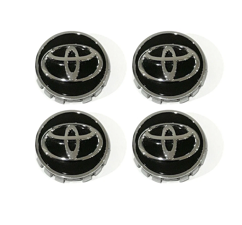 4PC 62mm Black Wheel Center Cap For Toyota Corolla Altis Camry Hilux Revo Vigo Foto 1 de 3