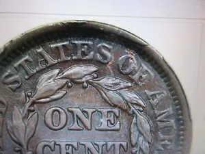 1852 N-11 PCGS AU details Rim cud on reverse at TES-O. R6 state. - Picture 1 of 6
