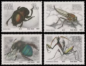 Sudáfrica 1987 - Mi-Nr. 605-608 ** - MNH - Insectos / Insectos - Imagen 1 de 1