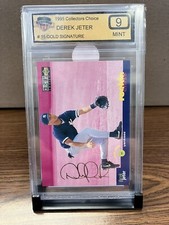 1995 UD Collector's Choice Derek Jeter Gold Signature #15 Graded 9