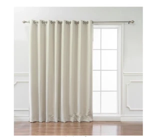 Ivory Grommet Blackout Curtain - 100 in. W x 84 in. L - Picture 1 of 1