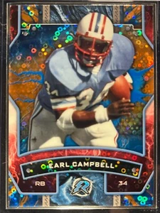 Earl Campbell 2025 Topps Resurgence Blue And Orange Spark Houston Oilers - Picture 1 of 2