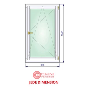Holzfenster Meranti 900 x 1550 mm Fenster Holz nach Maß aus Polen für Gartenhaus - Bild 1 von 1