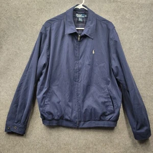 Polo Ralph Lauren Mens Blue Jacket Size L Full Zip - Picture 1 of 10