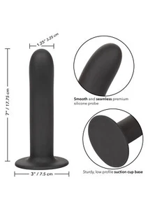 Fallo liscio vaginale in silicone dildo butt plug indossabile anale con ventosa - Foto 1 di 6