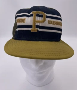 Gorra de camionero Purdue Boilermakers 3 rayas malla negra dorada hecha en EE. UU. DE COLECCIÓN - Imagen 1 de 11