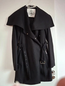 DreiMaster Trenchcoat Wollmischung schwarz Gr. M neuwertig - Bild 1 von 5