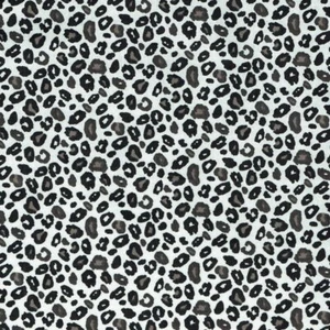 Textiles franceses LEOPARDO tela 100% algodón 160cm de ancho - por medio metro (Negro) - Imagen 1 de 1