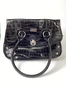 Osprey Black Patent Leather Handbag - Picture 1 of 7