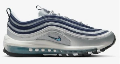 NIKE MEN AIR MAX 97 OG METALLIC SILVER DM0028-001 Mens Size 14 Blue Bullet 95 90 - Image 1 of 4