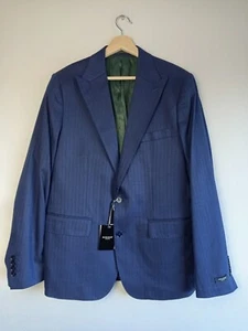 Moncrief London Casella Navy Herringbone Formal Blazer Anzugjacke - Herren 42 - Bild 1 von 15