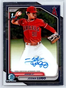 2024 Bowman Chrome JOSWA LUGO 1° Bowman su scheda Auto ANGELS #CPA-JL - Foto 1 di 2