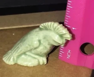 Wade whimsy figurine England Tea rose Green Cockatiel Bird Fun - Picture 1 of 4