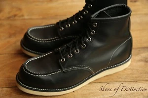 Botas Derby Redwing Red Wing 8130 Cuero Negro Zapatos Para Hombre UK 9 US 10 EU 43 - Imagen 1 de 11