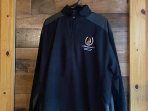 Team Tupelo Jacket Mens Large Ambassador Of Excellence Horse 1/4 Zip Windbreaker - Picture 1 of 7