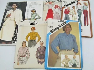 5 Misses Sewing Patterns Size 16 Bill Blass Jacket Skirt Blouse Pants Uncut - Picture 1 of 10