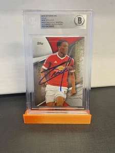 2015-16 TOPPS EPL GOLD NEW SIGNING ANTHONY MARTIAL SIGNED BECKETT AUTHENTIC AUTO - Picture 1 of 2