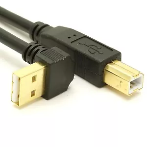 Cavo USB 2.0 angolo giù da A a B - Foto 1 di 1