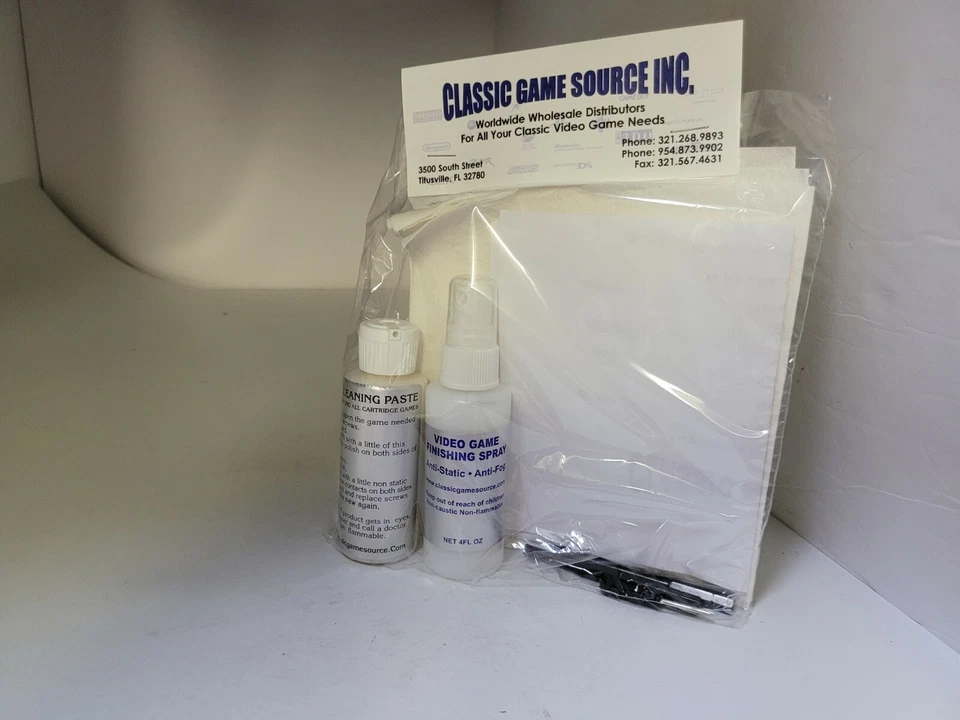 NINTENDO SECURITY TOOL CLEANING KIT for NES SNES N64 GENESIS GAME BOY GAMES - Image 1 of 1