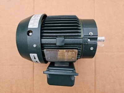 NEW! Toshiba 0014XDSB44A-P AC Motor  1 HP, 460 V, 3 PH, 1760 RPM EPQ Global 841 - Image 1 of 4