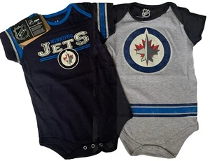 Body NHL Winnipeg Jets Neonato 24 M Blu e Grigio 2pz Nuovo con etichette - Foto 1 di 7