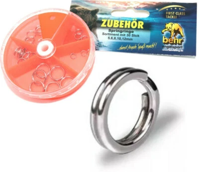 Springringe Sprengring Splitring | Angelzubehör Springring Split Ring Raubfisch - Bild 1 von 4