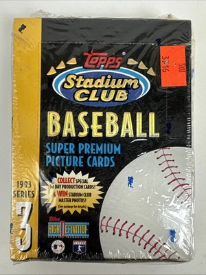 1993 Topps Stadium Club Series 3 Baseball Cards - Factory Sealed Box - 24 Packs - Image 1 of 4