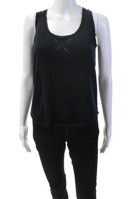 Хлопок на осень кашемир женщин декольте состаренный вязаный бак синий размер S - Изображение 1 из 4