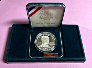 1998 Black Revolutionary War Patriots Comm $1 Dollar coin Proof w/COA and OGP - Picture 1 of 7