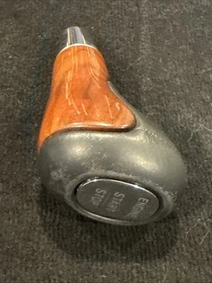 Mercedes-Benz W220 C215 CL55 2003 arranque a presión madera y cuero palanca de cambios Foto 1 de 4