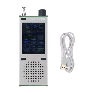New Upgraded ATS200 Full Band Radio Receiver Aviation Band Radio SSB LSB FM AM - Zdjęcie 1 z 10