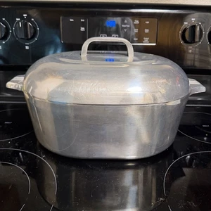 Wagner Ware Magnalite 4265 Dutch Oven Bräter Sidney O mit Untersetzereinsatz 8 Quart - Bild 1 von 15