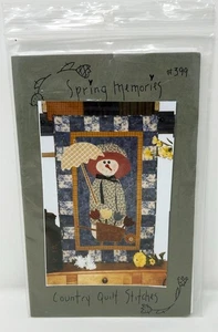 County Quilt Stitches Spring Memories Snowlady #399 2002 Wall Hanging Pattern - Picture 1 of 3
