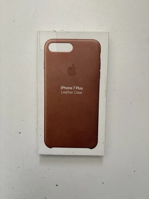 Genuine Apple iPhone 7 Plus / 8 Plus Leather Case Cover  Saddle Brown - Image 1 of 3