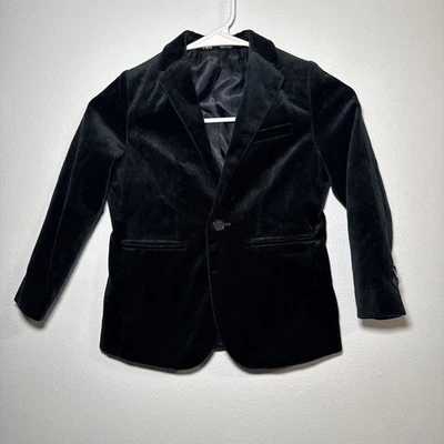 Blazer Chaqueta Traje Terciopelo Zara Niños Verde Talla 6 Navidad Foto 1 de 4