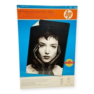 NOS 2007 HP Q8839A Satin Photo Paper 13x19 25 Sheets | Professional Inkjet - Afbeelding 1 van 4