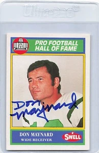 1990 Swell #139 Don Maynard Signed Auto *L1522 - Picture 1 of 2