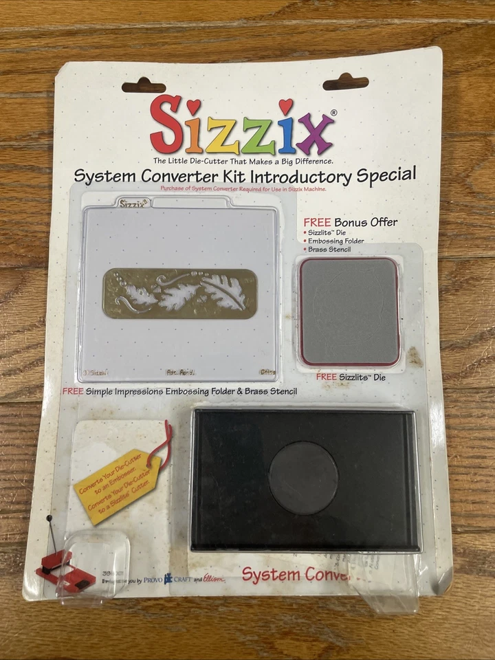 Sizzix Die Cut System Converter Kit Special Bonus New Sealed Package Retired - Image 1 of 4