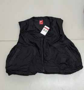 Nike Tech Men’s Woven Vest Gilet - Black - Loose Fit - (L) Large - HM4262-010 - Picture 1 of 5