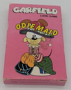 Juego de Cartas Garfield Odie Maid (1978) Rosa Set Completo - Imagen 1 de 3