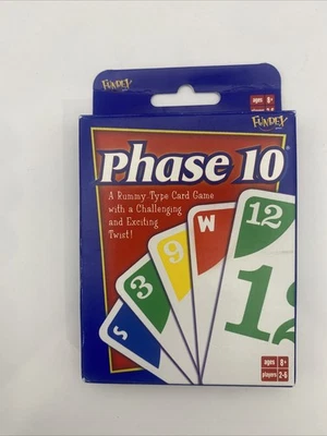 Phase 10 Card Game 2004 USA Fundex Family Fun Game Rummy SEALED Cards New In Box - Image 1 of 4