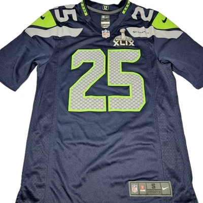 Camiseta Nike On Field Seattle Seahawks Richard Sherman Mujer Pequeña Super Bowl  Foto 1 de 4