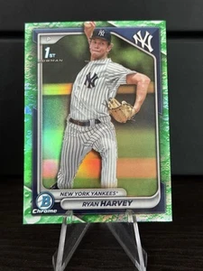 2024 Bowman Draft Chrome Ryan Harvey #BDC-198 1st Bowman Lunar Glow Refractor - Bild 1 von 2