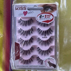 Paquete de 2 pestañas kiss everez (5 pares) # 01 KPLM03 56727  - Imagen 1 de 3