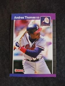 1989 Donruss Baseballkarte Andres Thomas Atlanta Braves #576 - Bild 1 von 2