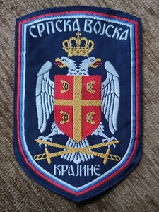 🔴EJÉRCITO DE SERBIA - EJÉRCITO DE LA REPÚBLICA SERBIA - KRAJINA - parche tiempo de guerra🔴 ¡ORIGINAL! - Imagen 1 de 5