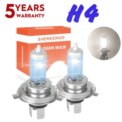 Par de lámparas halógenas H4 Hi/Lo para Yamaha XVS650 V Star 1998-2016 y XVS950 2009-2017 Foto 1 de 4